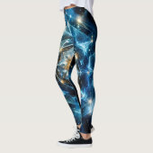 Kosmische Geometrie Mandala Ster Heelal Abstract Leggings (Links)