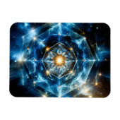 Kosmische Geometrie Mandala Ster Heelal Abstract Magneet (Horizontaal)