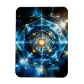 Kosmische Geometrie Mandala Ster Heelal Abstract Magneet (Verticaal)