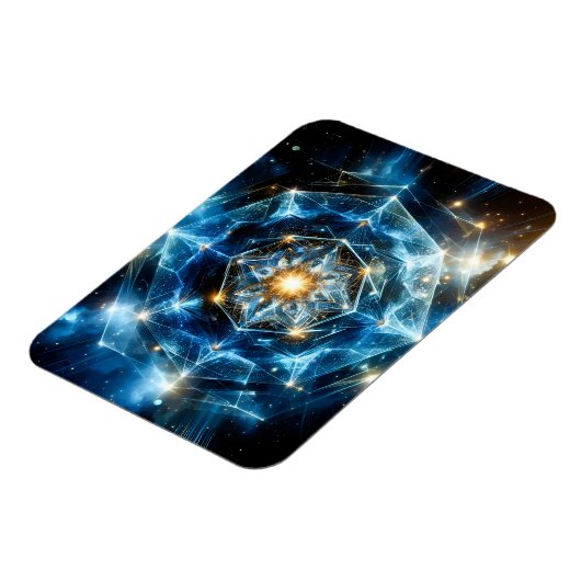 Kosmische Geometrie Mandala Ster Heelal Abstract Magneet (Linkerzijde)