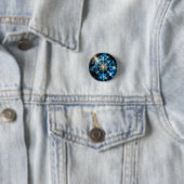 Kosmische Geometrie Mandala Ster Heelal Abstract Ronde Button 3,2 Cm (In situ)