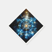 Kosmische Geometrie Mandala Ster Heelal Abstract Servet (Hoek)