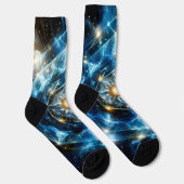 Kosmische Geometrie Mandala Ster Heelal Abstract Sokken (Rechts)