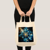 Kosmische Geometrie Mandala Ster Heelal Abstract Tote Bag (Voorkant (product))