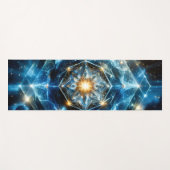 Kosmische Geometrie Mandala Ster Heelal Abstract Yogamat (Voorkant (horizontaal))