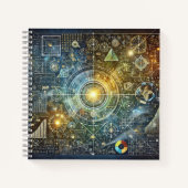 Kosmische Geometrie & Wetenschappelijke Harmonie Notitieboek (Voorkant)