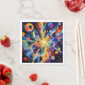 Kosmische Geometrische Explosie Abstract Servet (Insitu)