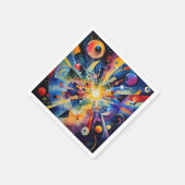 Kosmische Geometrische Explosie Abstract Servet (Hoek)