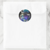 Kosmische geometrische rust ronde sticker (Tas)