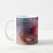 kosmische geometrische samenstelling koffiemok (Links)