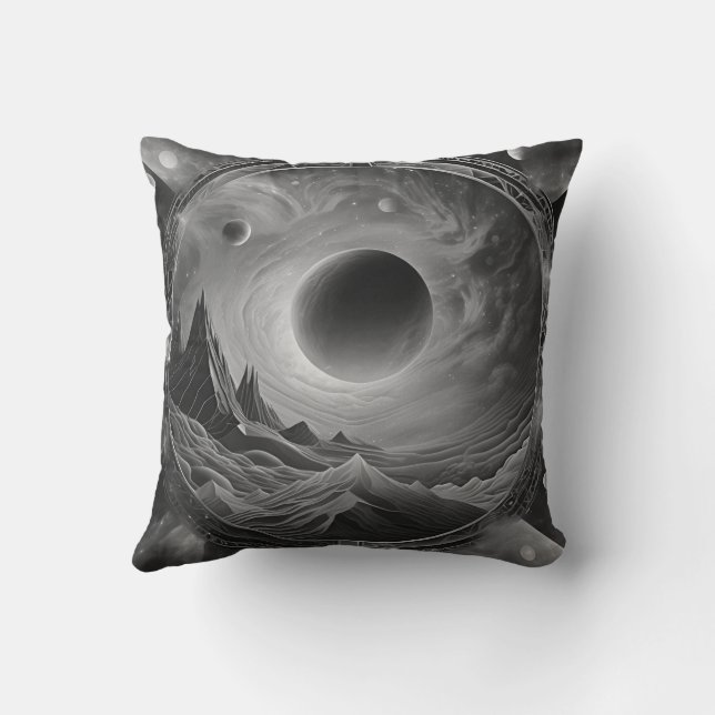 kosmische geometrische samenstelling kussen (Achterkant)