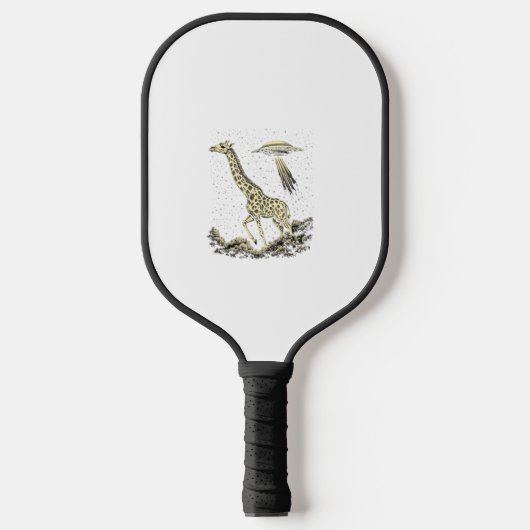Kosmische Giraffe Grappige Giraffe voor Vrouwen Ma Pickleball Paddle (Voorkant)