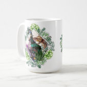 kosmische Giraffe - met tijdreizen, schedel Koffiemok (Voorkant links)