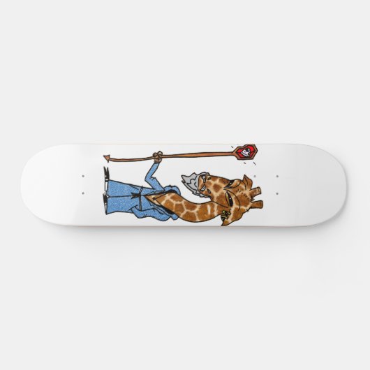 Kosmische Giraffe Schaats Deck Skateboard (Horizontaal)