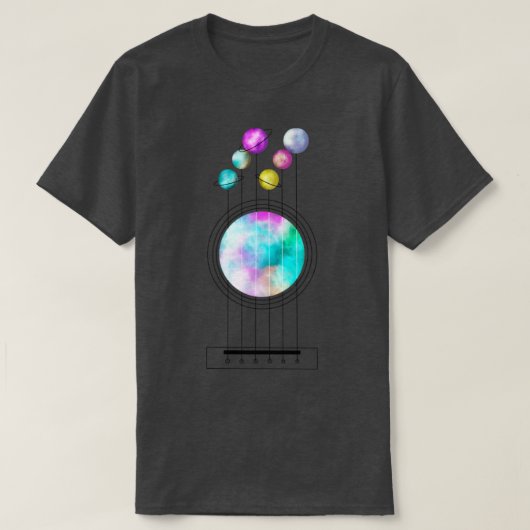 kosmische gitaar t-shirt (Design voorkant)
