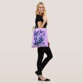 Kosmische Glitter Vlinders Roze Tote Bag (Op model)