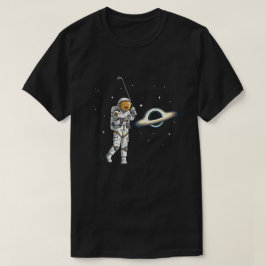 Kosmische Golfer Black Hole T-shirt Tijd