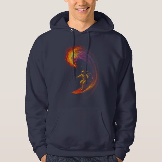 Kosmische Golfrijder Hoodie (Voorkant)