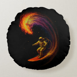 Kosmische Golfrijder Rond Kussen
