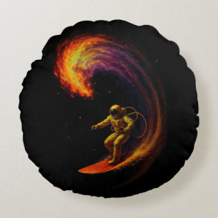Kosmische Golfrijder Rond Kussen