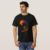 Kosmische Golfrijder T-shirt (Voorkant volledig)