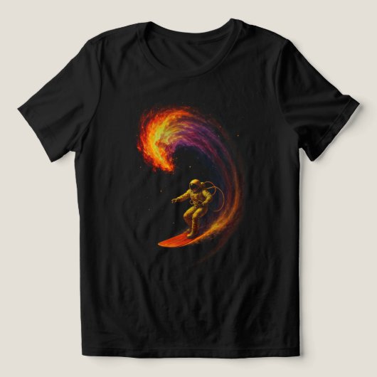 Kosmische Golfrijder Tri-Blend Shirt (Design voorkant)