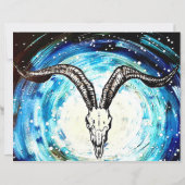 kosmische goth schedel kunst (Voorkant)