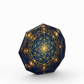 Kosmische Gouden Blauwdruk Fotoblokken (Links)