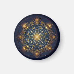 Kosmische Gouden Blauwdruk Magneet
