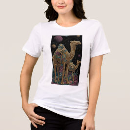 Kosmische gouden kameel duo Tri-Blend shirt