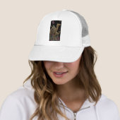 Kosmische gouden kameel duo trucker pet (In situ)