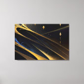 Kosmische Gouden Stroom Canvas Afdruk (Voorkant)