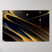 Kosmische Gouden Stroom Poster (Voorkant)
