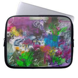 Kosmische Graffiti Abstract Laptop Sleeve