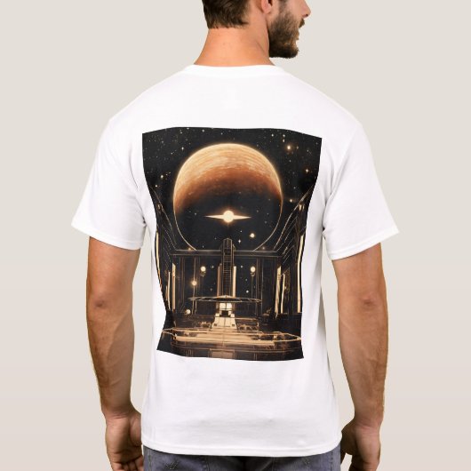 "Kosmische Gravitas" T-shirt (Achterkant)