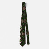 kosmische groene witte fractale achtergrond stropdas (Voorkant)