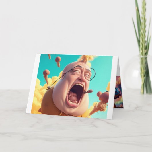 Kosmische Groeten van de Farting Weirdo Aliens Kaart (Voorkant)