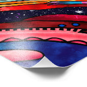 Kosmische Groove Foto Afdruk (Hoek)