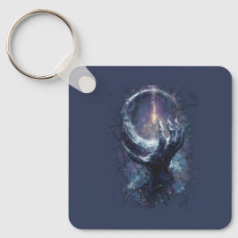 Kosmische Hand Donkere Fantasie Sleutelhanger