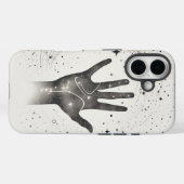 Kosmische Hand in Sterrenstelsel – Surrealistische Case-Mate iPhone Case (Achterkant (horizontaal))