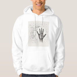 Kosmische hand in sterrenstelsel - Surrealistische Hoodie