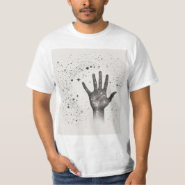 Kosmische Hand in Sterrenstelsel – Surrealistische T-shirt