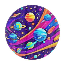 Kosmische Harmonie Kunst Snijplank
