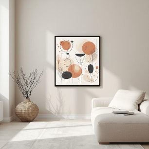 Kosmische Harmonie Moderne Abstracte Geometrisch Poster