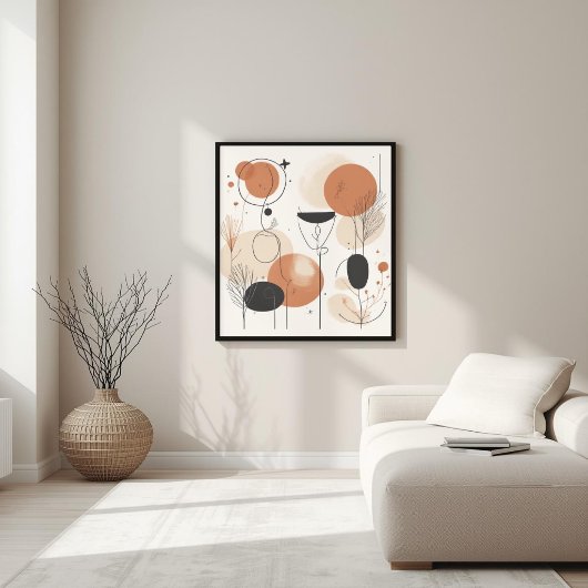 Kosmische Harmonie | Moderne Abstracte Geometrisch Poster