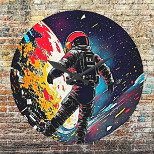 Kosmische harmonie: verloren in de ruimte grote klok