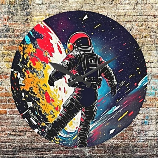 Kosmische harmonie: verloren in de ruimte grote klok