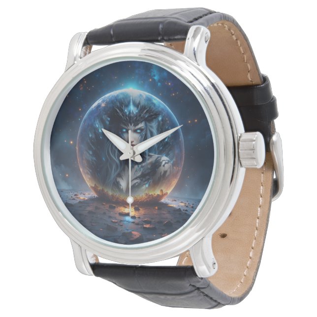 Kosmische Heks – Geboren uit de Sterrenbol. Horloge (Gekanteld)