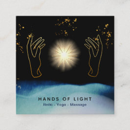 *~* kosmische heling van de handen in het universu vierkante visitekaartje