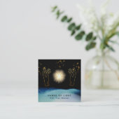 *~* kosmische heling van de handen in het universu vierkante visitekaartje (Staand voorkant)